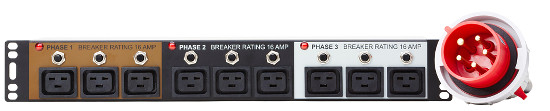32A - 3 Phase Blade Server PDU - 19" Rackmount