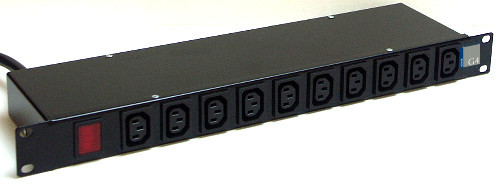 C13 - IEC 320 Outlets 19" Rackmount unit 10 sockets (front mounted)