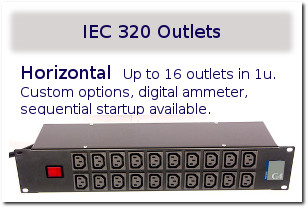 G4 - IEC 320 Horizontal Outlets